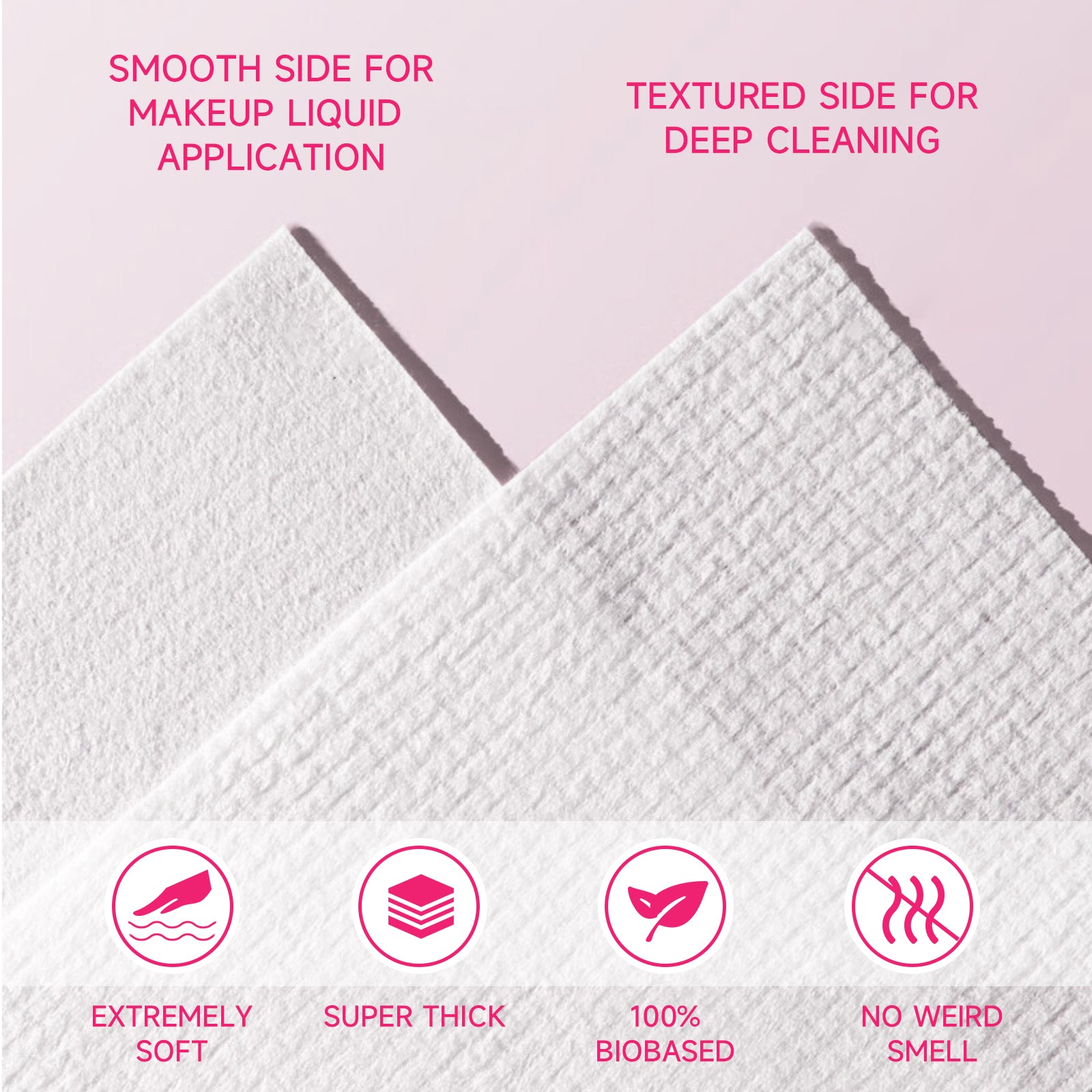 Winner Disposable Face Towels | 100% USA Cotton Clean Towels, Super Soft &  Thick Face Cloths for Sensitive Skin, Makeup Remover Dry Wipes, Face Drying